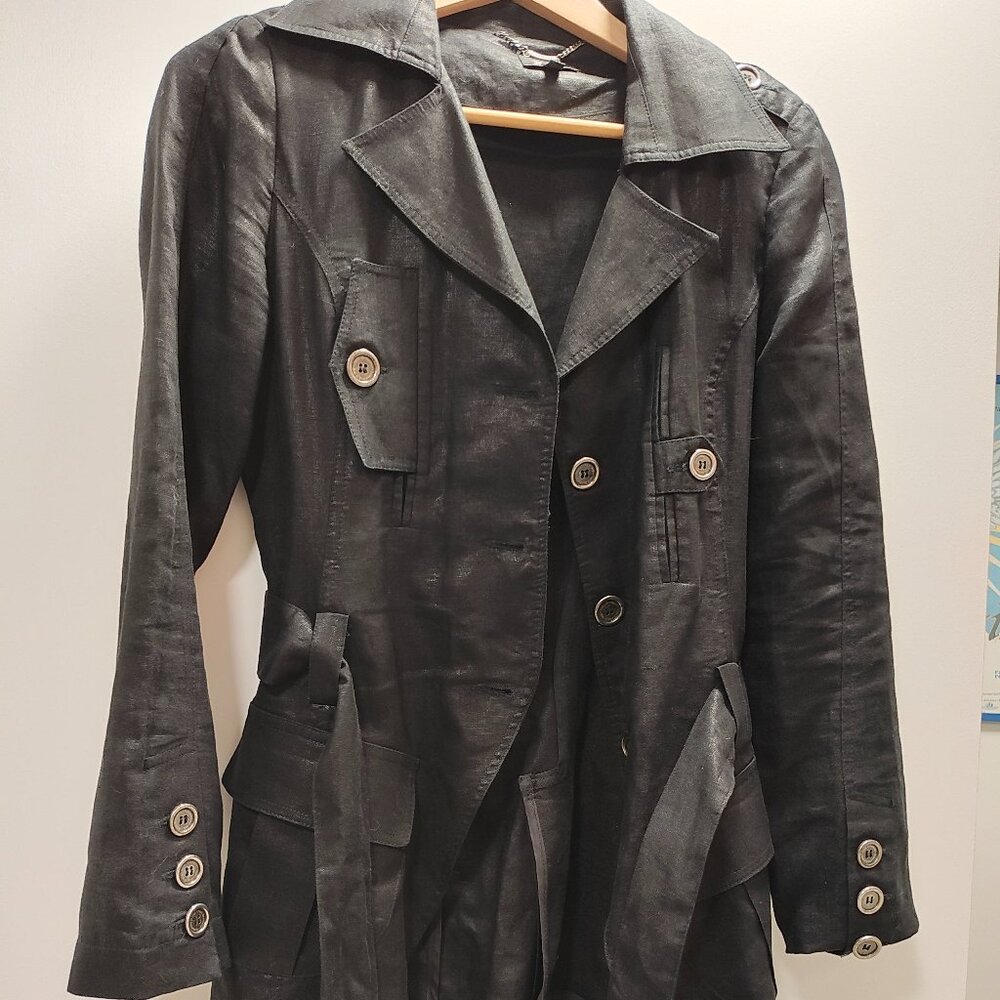 Faith Linen/Flax size M Long jacket